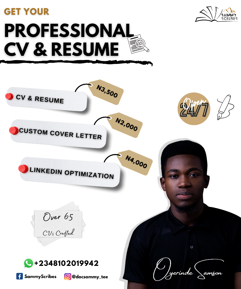 SammyScribes Professional CV Writing Service picture